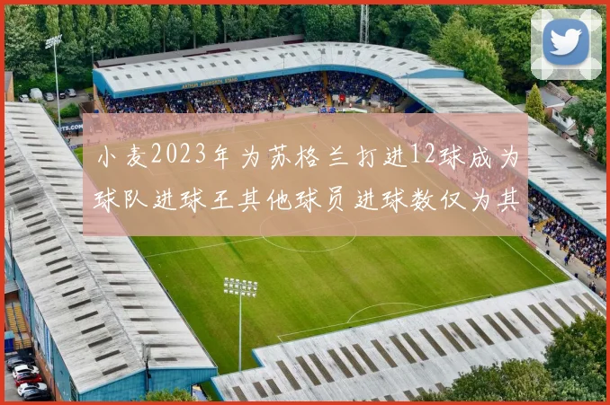 小麦2023年为苏格兰打进12球成为球队进球王其他球员进球数仅为其一半
